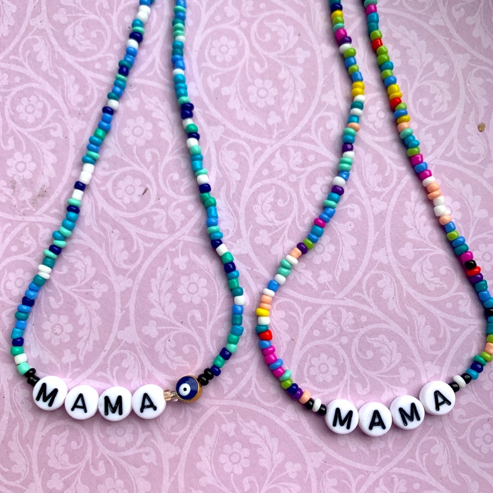 Beaded Mama Necklace